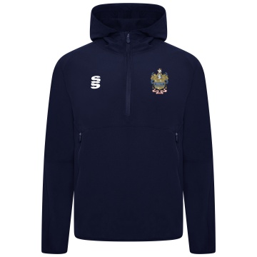 Darwen FC - Dual Elite 1/4 Zip Hoody / Rain Jacket - Navy - Unisex Fit