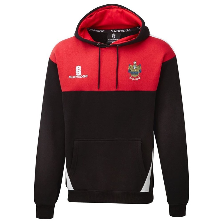 Darwen FC - Blade Hoody - Black/Red - Unisex Fit