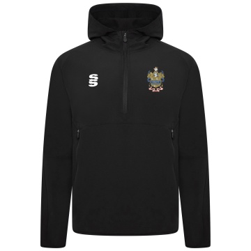 Darwen FC - Dual Elite 1/4 Zip Hoody / Rain Jacket - Black - Unisex Fit