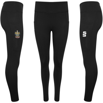 Womens Match Day - Performance Full Length Leggings - Black - Women's Fit