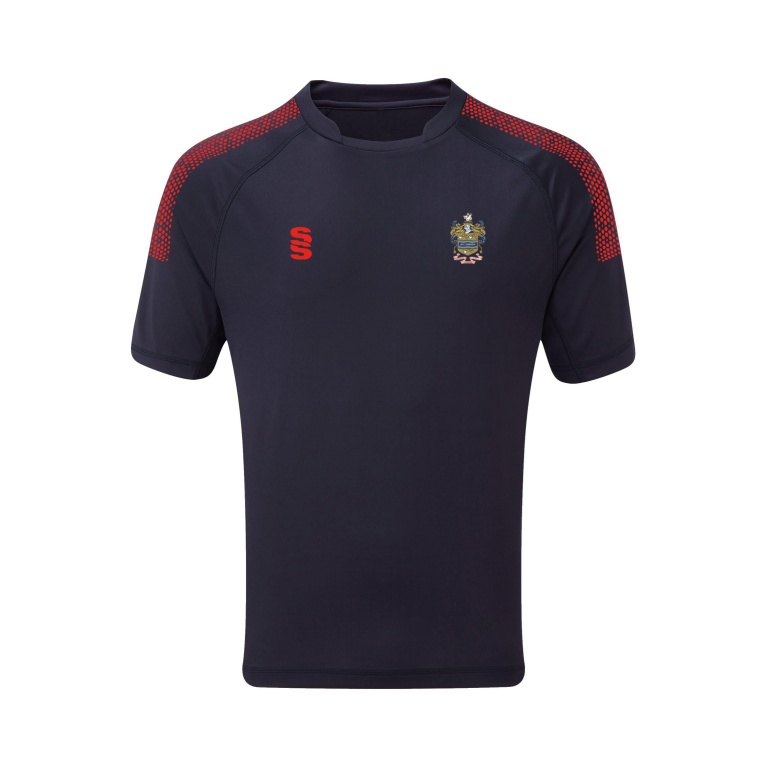 Darwen FC - Blade Dual T-shirt - Navy/Red - Unisex Fit