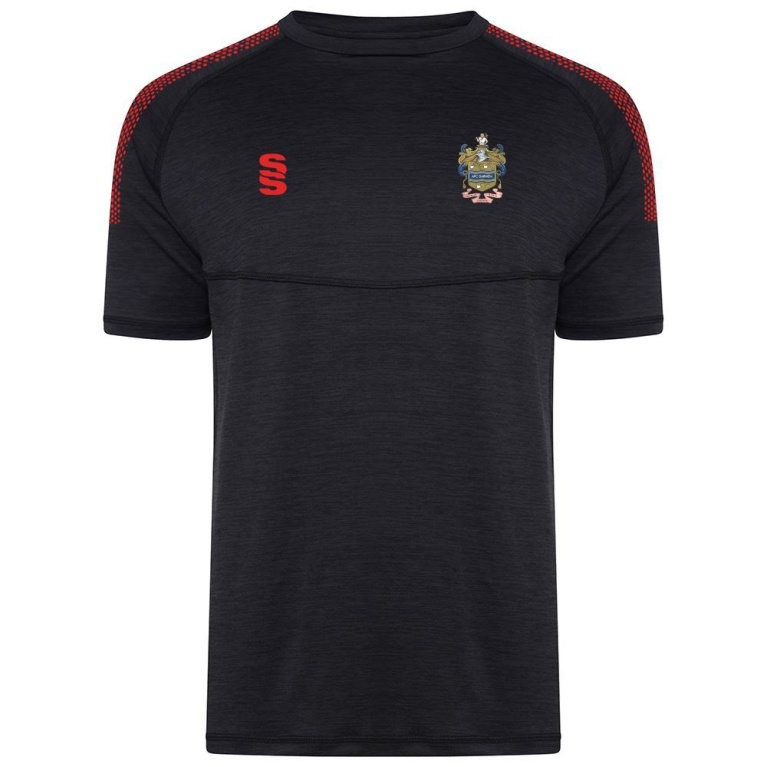 Darwen FC - Dual Training Shirt - Black/Red - Unisex Fit
