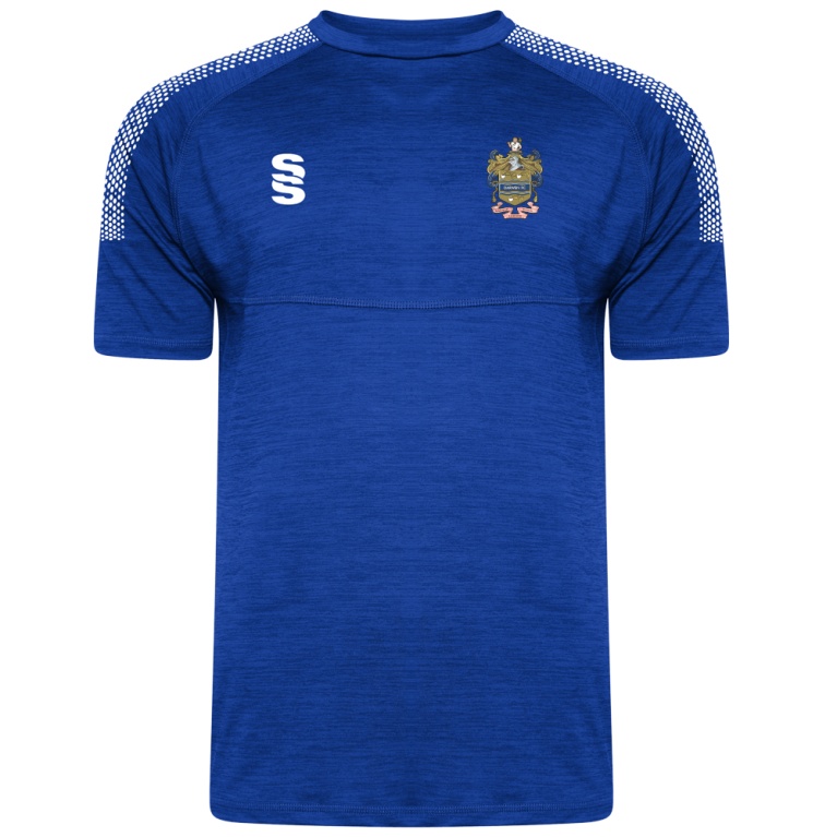 Darwen FC - Dual Gym T-shirt - Royal Melange - Unisex Fit