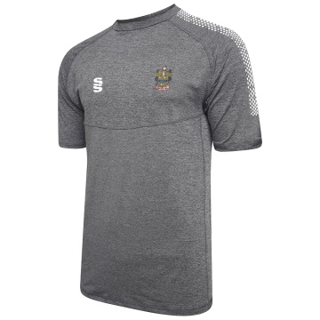 Darwen FC - Dual Gym T-shirt - Grey Melange - Unisex Fit