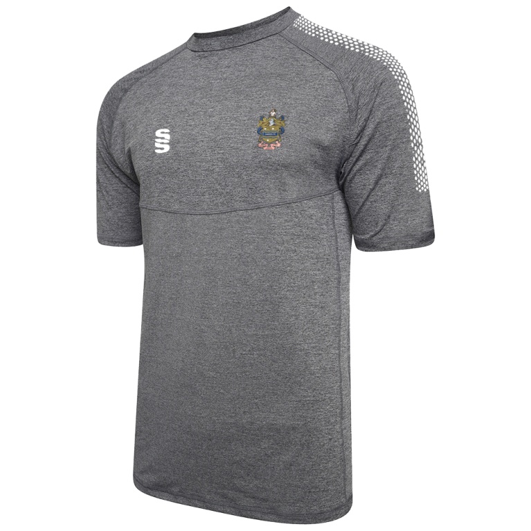 Darwen FC - Dual Gym T-shirt - Grey Melange - Unisex Fit