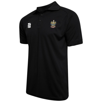 Match Day - Dual Solid Colour Polo - Black - Unisex Fit