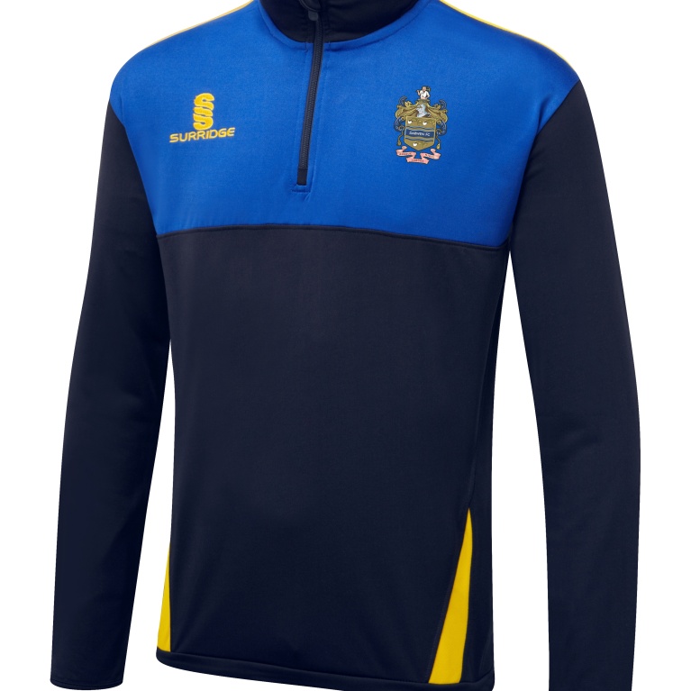 Darwen FC - Blade Performance Top : Navy / Royal / Amber