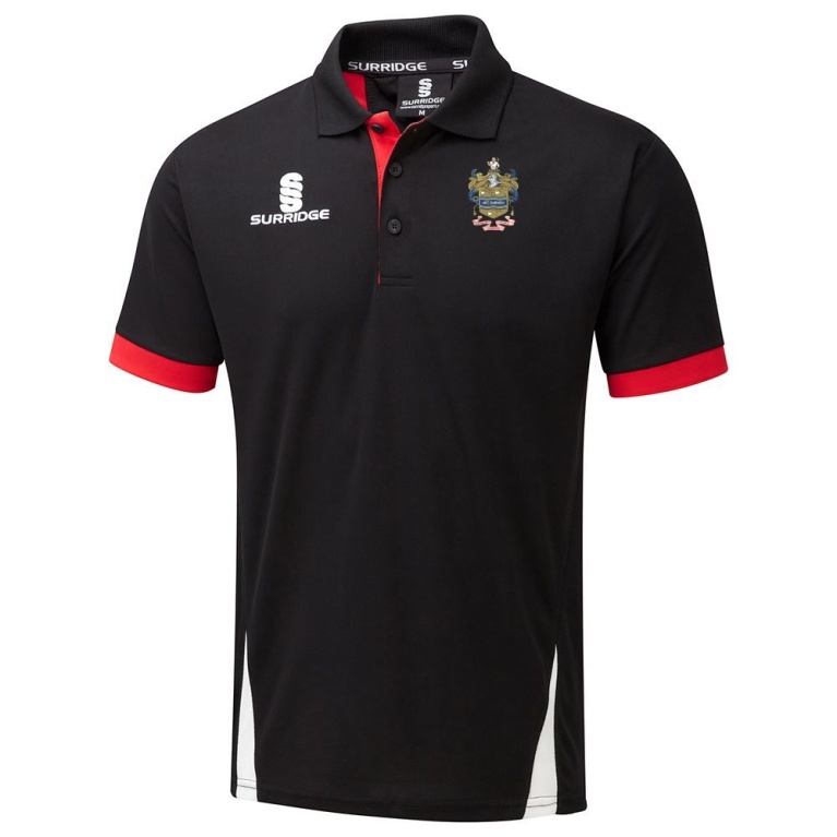 Darwen FC - Blade Polo - Black/Red - Unisex Fit